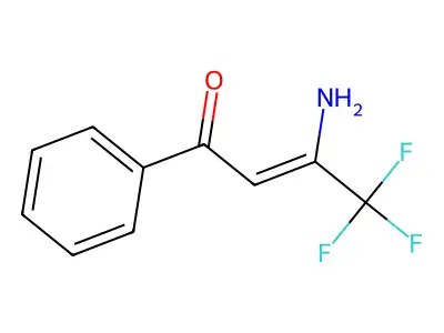 (Z)-3-Amino-4,4,4-trifluoro-1-phenyl-2-buten-1-one structure