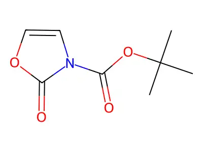 Tert-butyl 2,3-dihydro-2-oxo-3-oxazolecarboxylate structure