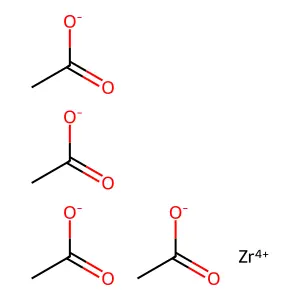 乙酸锆 structure