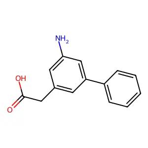 5-氨基-3-联苯乙酸 structure