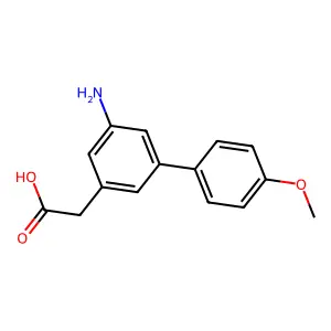 5-氨基-4'-甲氧基-3-联苯乙酸 structure
