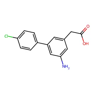 5-氨基-4'-氯-3-联苯乙酸 structure