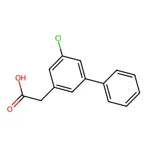 5-氯-(1,1'-联苯)-3-乙酸 structure