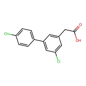 3-Biphenylacetic acid, 4',5-dichloro- structure