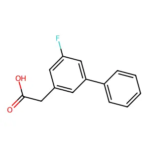 5-氟-3-联苯乙酸 structure