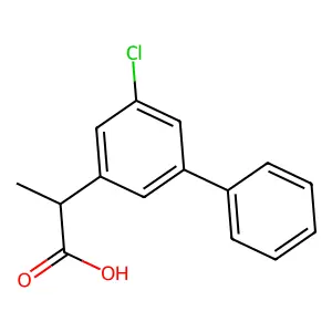 3-Biphenylacetic acid, 5-chloro-alpha-methyl- structure