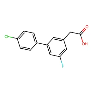 4'-氯-5-氟-3-联苯乙酸 structure