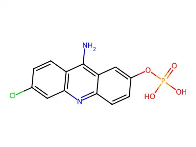 9-Amino-6-chloroacridine-2-phosphate structure