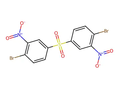 Benzene, 1,1'-sulfonylbis[4-bromo-3-nitro- structure