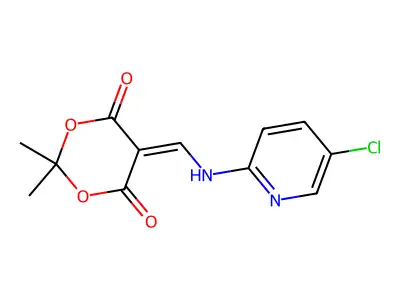 5-{[(5-Chloropyridin-2-yl)amino]methylidene}-2,2-dimethyl-1,3-dioxane-4,6-dione structure