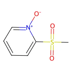 Pyridine, 2-(methylsulfonyl)-, 1-oxide structure