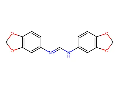 Methanimidamide, N,N'-bis(1,3-benzodioxol-5-yl)- structure