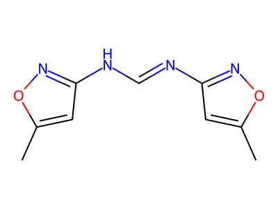 Methanimidamide, N,N'-bis(5-methyl-3-isoxazolyl)- structure