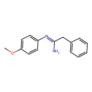 Acetamidine, N-(p-methoxyphenyl)-2-phenyl- structure