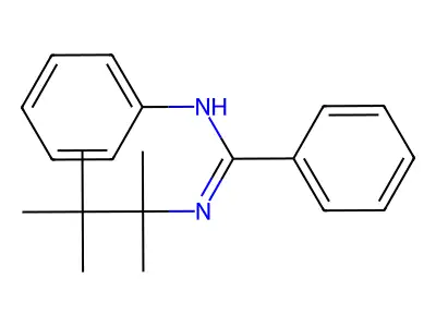 Benzenecarboximidamide, N-phenyl-N'-(1,1,2,2-tetramethylpropyl)- structure