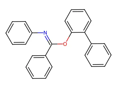 N-Phenylbenzimidic acid 2-biphenylyl ester structure