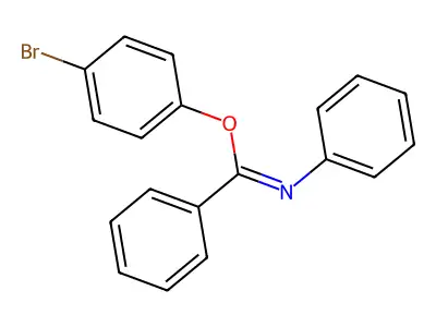 Benzimidic acid, N-phenyl-, p-bromophenyl ester structure
