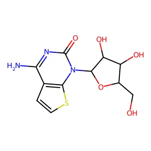 4-amino-1-[3,4-dihydroxy-5-(hydroxymethyl)oxolan-2-yl]thieno[2,3-d]pyrimidin-2-one structure