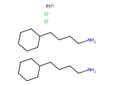 Platinum(2+) chloride--4-cyclohexylbutan-1-amine (1/2/2) structure