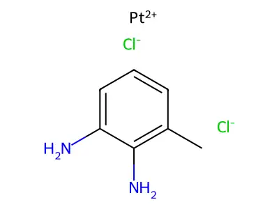 Platinum(2+) chloride--3-methylbenzene-1,2-diamine (1/2/1) structure