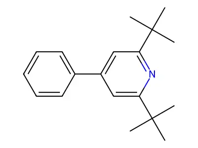2,6-Di-tert-butyl-4-phenylpyridine structure