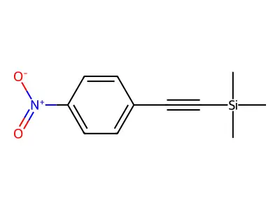 Trimethyl((4-nitrophenyl)ethynyl)silane structure
