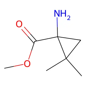 methyl (1S)-1-amino-2,2-dimethylcyclopropane-1-carboxylate structure