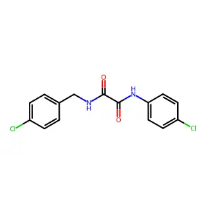 N-(4-chlorobenzyl)-N'-(4-chlorophenyl)ethanediamide structure