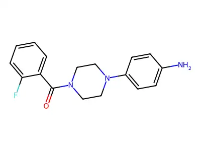 [4-(4-Amino-phenyl)-piperazin-1-yl]-(2-fluoro-phenyl)-methanone structure