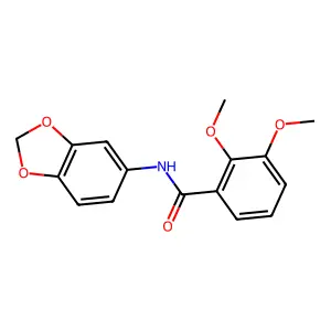 N-(1,3-benzodioxol-5-yl)-2,3-dimethoxybenzamide structure