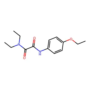 N-(4-ethoxyphenyl)-N',N'-diethyloxamide structure