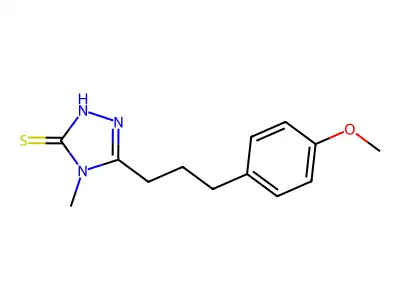 5-[3-(4-Methoxy-phenyl)-propyl]-4-methyl-4H-[1,2,4]triazole-3-thiol structure