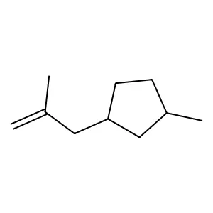 1-Methyl-3-(2-methylprop-2-en-1-yl)cyclopentane structure