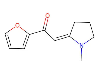 1-(Furan-2-yl)-2-(1-methylpyrrolidin-2-ylidene)ethanone structure