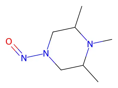1,2,6-Trimethyl-4-nitrosopiperazine structure