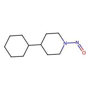 1-Nitroso-4-cyclohexylpiperidine structure