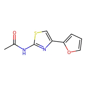 N-(4-(2-呋喃基)-2-噻唑基)乙酰胺 structure