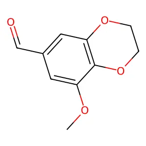 8-Methoxy-2,3-dihydro-1,4-benzodioxine-6-carbaldehyde structure