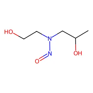 N-(2-hydroxyethyl)-N-(2-hydroxypropyl)nitrous amide structure