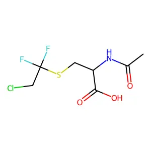 L-Cysteine, N-acetyl-S-(2-chloro-1,1-difluoroethyl)- structure