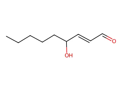 4-羟基-2-壬烯醛 structure