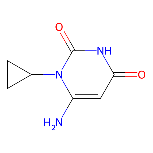 6-Amino-1-cyclopropyl-1,2,3,4-tetrahydropyrimidine-2,4-dione structure