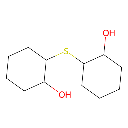 2-(2-Hydroxycyclohexyl)sulfanylcyclohexan-1-ol structure