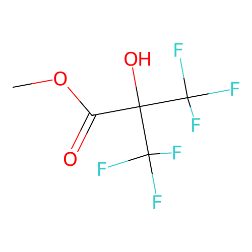 Methyl 3,3,3-trifluoro-2-hydroxy-2-trifluoromethylpropionate structure
