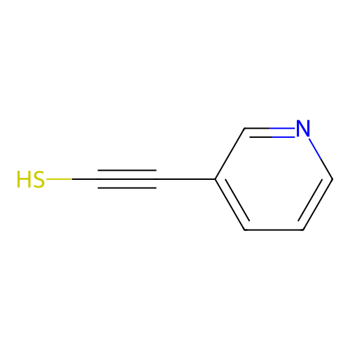 2-Pyridin-3-ylethynethiol structure