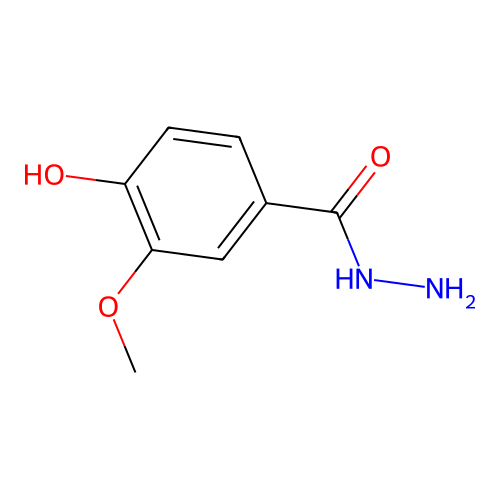 4-Hydroxy-3-methoxybenzohydrazide structure