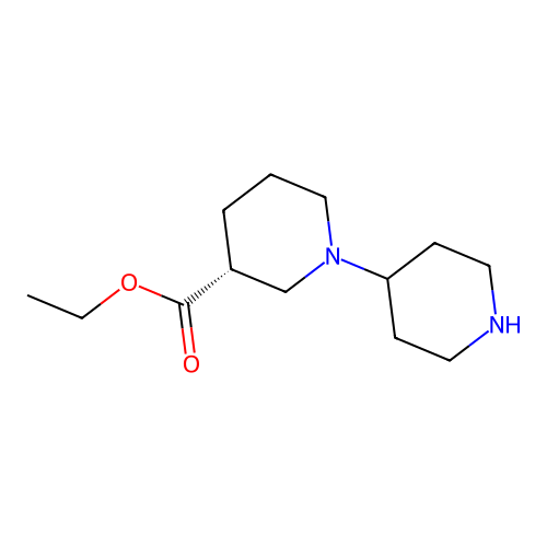 ethyl (3R)-1-(piperidin-4-yl)piperidine-3-carboxylate structure