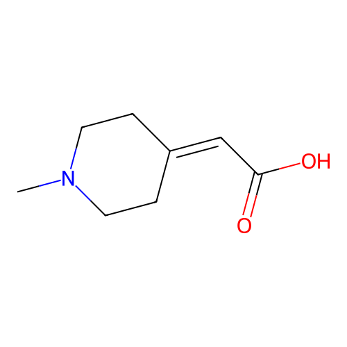 2-(1-Methylpiperidin-4-ylidene)acetic acid structure