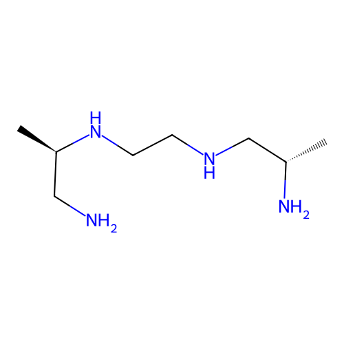 N-(1-Amino-2-propyl)-N'-(2-amino-1-propyl)ethanediamine structure