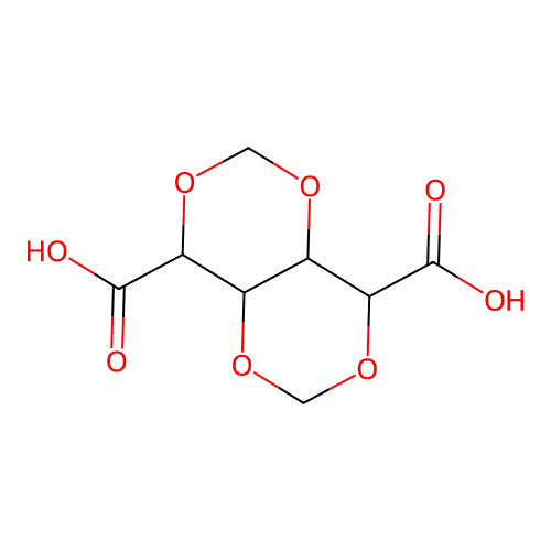 4,4a,8,8a-Tetrahydro-[1,3]dioxino[5,4-d][1,3]dioxine-4,8-dicarboxylic acid structure